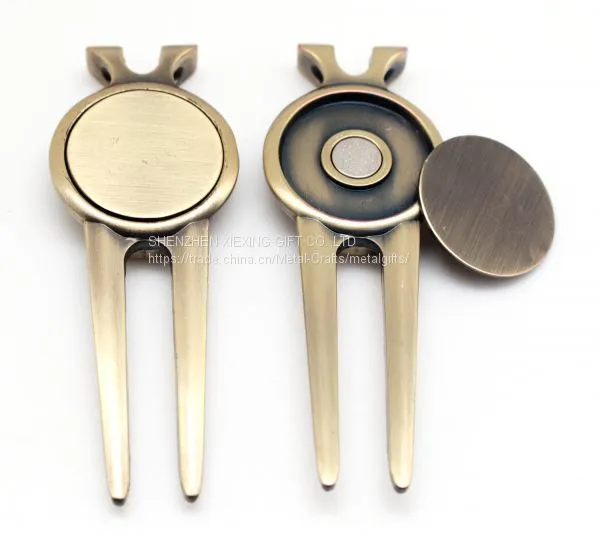 Custom Bulk Blank Golf Divot Repair Tools With Ball Marker