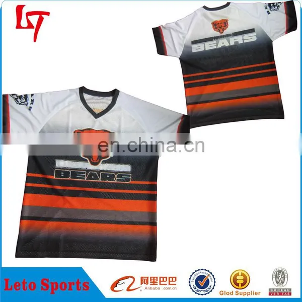 Custom Bear Mesh Jersey Sublimation Apparel Shirt Printing photo-3
