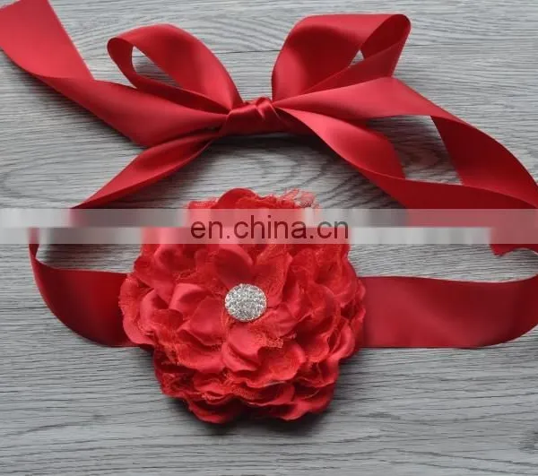 Laced Peony Flower Sash Belt For Kids photo-4