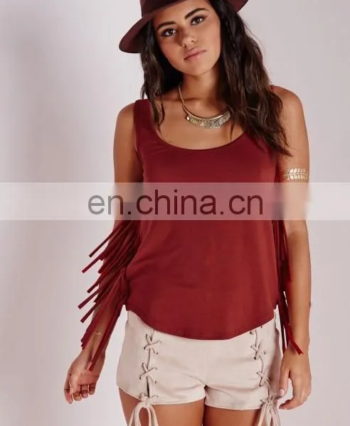 2016 Women Sexy Winered Top