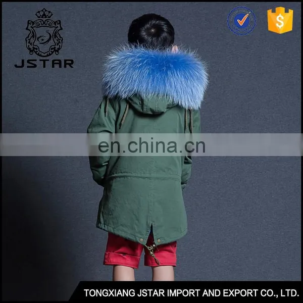 2017 Top Selling Products Childrens Faux Fur Collar Jacket Coats Sale photo-3