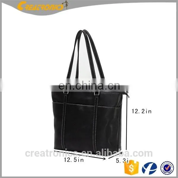 CR Hot Promotion Fashion Women Leather PU Soft Handbag Designer Laptop Bag Shoulder Bags Women Bag photo-6