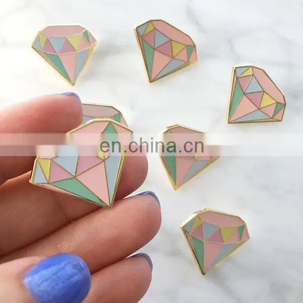 Custom Fashion Metal Tags Clothing Labels Enamel Pins photo-5