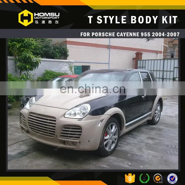 auto tuning design TA wide body kit for cayenn-e 955 2004-2007 year fiber glass material