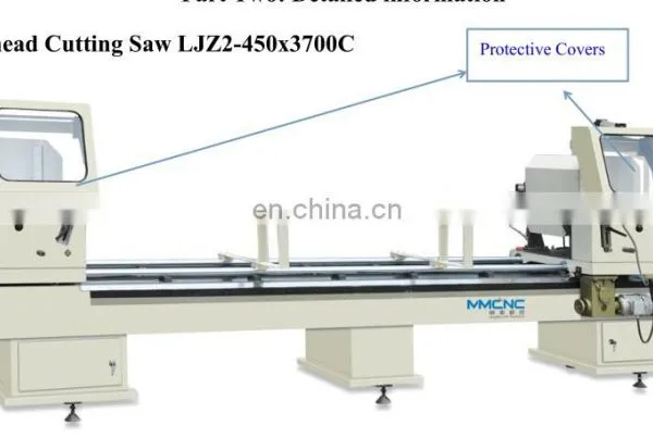 Double Head Cutting Saw for Aluminum and Upvc Profile/window Machine photo-3