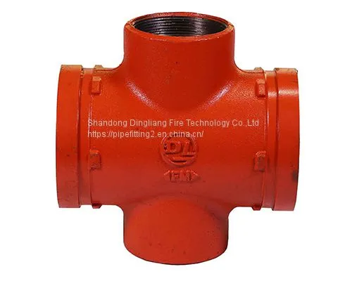 Ductile Iron Pipe Fittings Threaded Reducing Cross