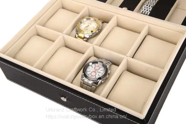 Custom Logo 6 12 24 Luxury pu Leather Watches Gift Packaging Watch Storage Display Box Watches Storage Case Band Strap Box photo-3