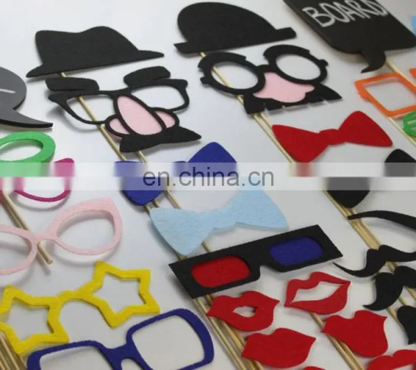 Customized Polyester Felt Photo Booth Props With Lots of Shapes photo-6