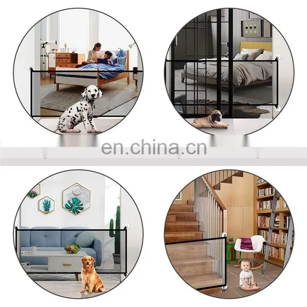 Best Selling Mesh Pet Magic Gate Portable Folding Safe Guard Magic Gate for Dogs photo-6
