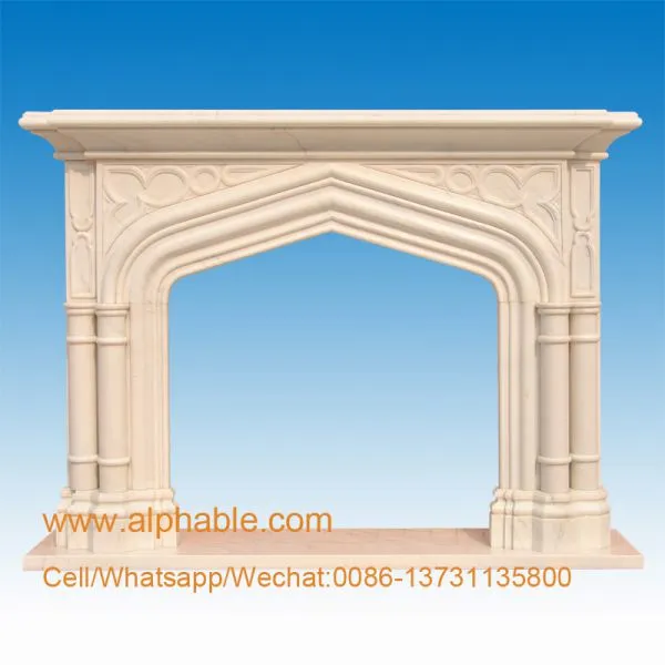 Carved Marble Fireplace Mantels photo-4