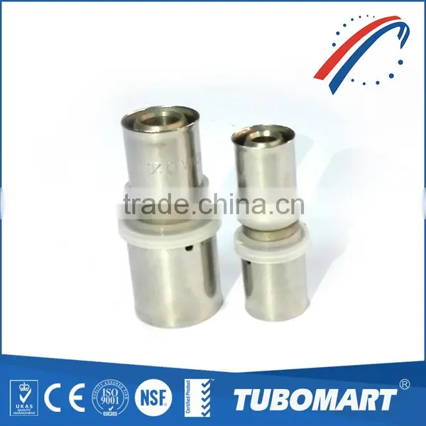 Home Heating Pipe System Brass Unequal Straight Fitting Pex Tubing Compression Union photo-5