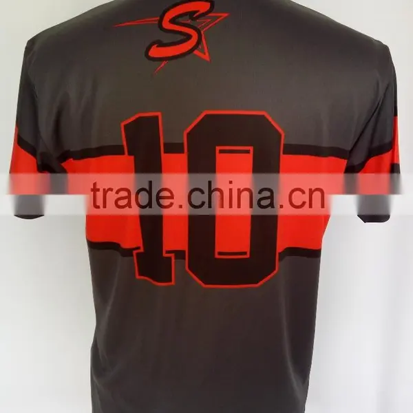 100%polyester Men's Baseball Sublimation Print T-shirt photo-2