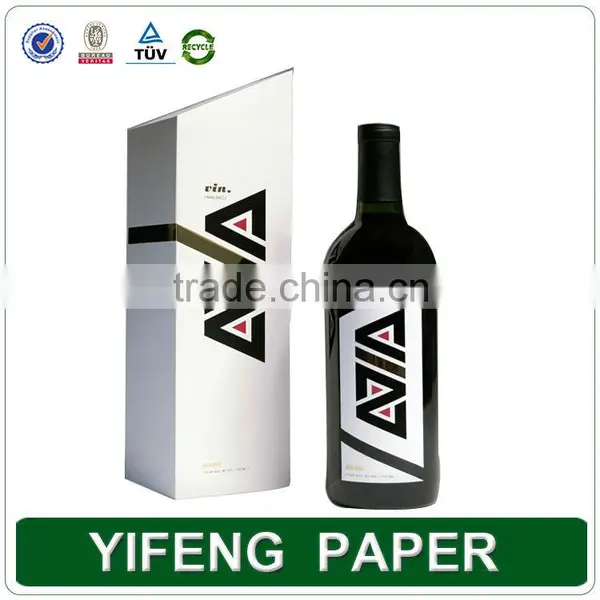 Folding Paper Wine Box, Leather Wine Box, Paper Wine Box Wholesale Liquor Packaging photo-2