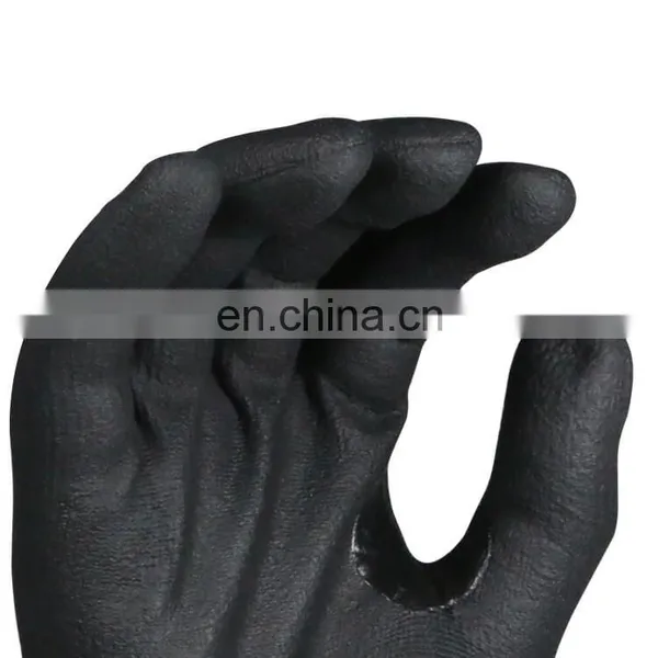 Anti Slip Oil Labor Construction Heavy Duty Working Nitrile Coated Customize Work Gloves photo-2