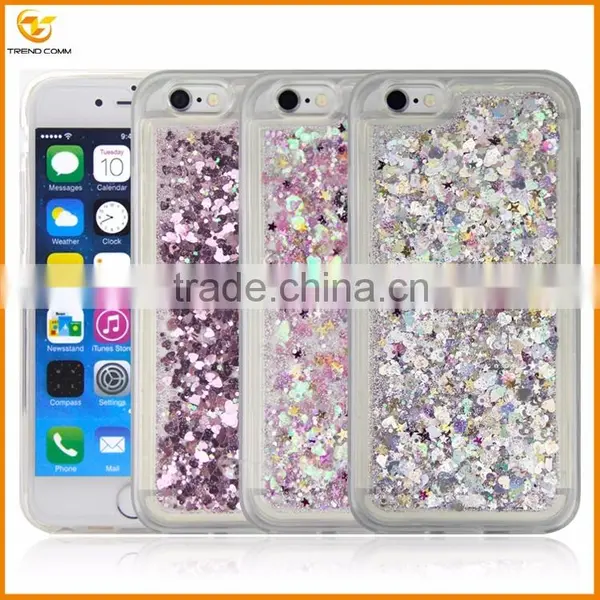 China Supplier Glitter Quicksand Tpu Back Cover Case for Iphone 6 Plus photo-3