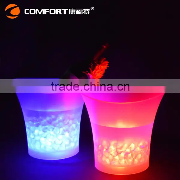 Plastic Material Waterproof Color Changing LED Party Bar Ice Bucket photo-2
