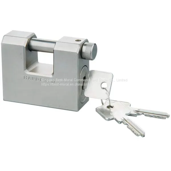 D shaped heavy duty iron container shutter rectangular padlock lock
