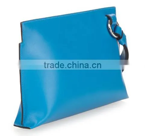 Wristlet Strap Small Genuine Leather Hand Bag Summer Colorful Long Cheap Leather Clutch Wallet 2016 photo-3