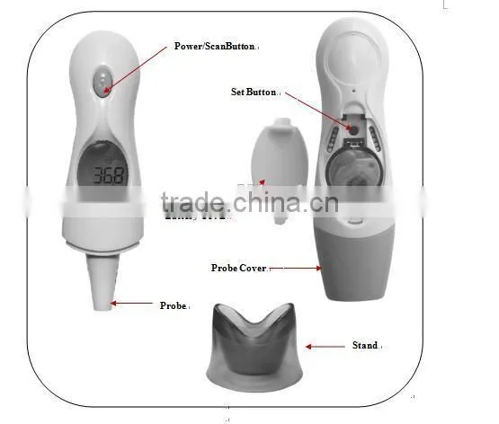 Bluetooth Infrared Ear Thermometer With Digital Lcd Display Readout - Celsius, Fahrenheit Reading photo-6