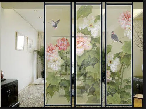 High-Class Decorative Fabric Laminated Glass Art Glass Fabric Wire Glass for Bathroom Living Room photo-2