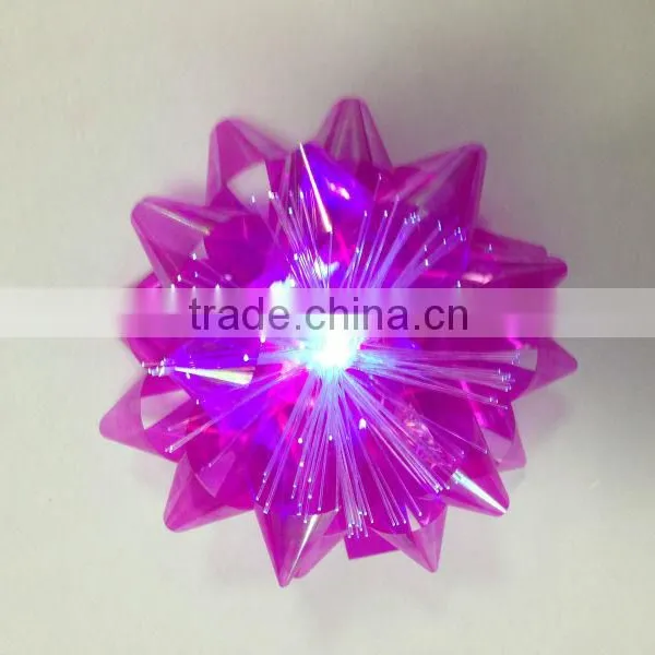 Glitter Star Bow With LED Lights and Stick for Table Decoration/Birthday Party Decoration Lighted Star Bow photo-6