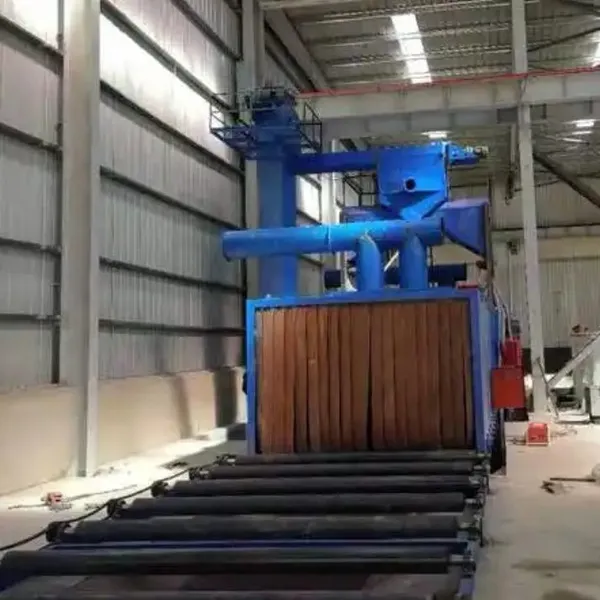 A Professional Through Shot Blasting Machine Used for Cleaning Various Profiles, Etc photo-4