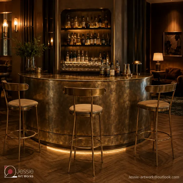 Creative Metal Coffee Table photo-3