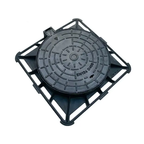 Jingdong EN124 Ductile Iron Manhole Hatch Cover C250 D400 E600 With Frame Heavy Duty Black Road Safety photo-4