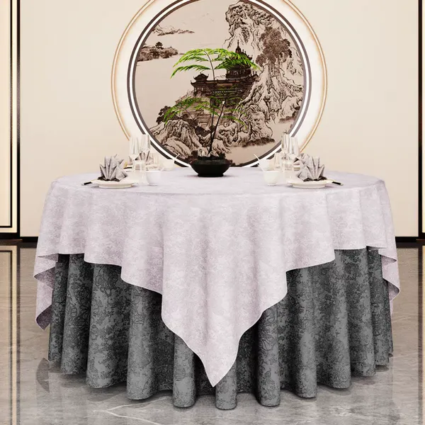 HOMTE Polyester 30% Cotton 70% Tablecloth Wholesales for HoReCa Small MOQ photo-3