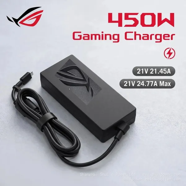 450W 21V 21.45A ROG Laptop Charger ADP450AB B Power Adapter 21V24.77A Max