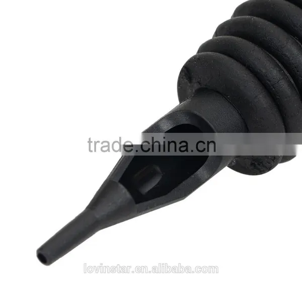 Drop Shipping Black 7RT Disposable Non-slip Tattoo Grip Tube photo-2