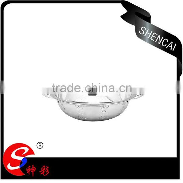 2016 Hot Kitchenware Vegetable Strainer Basket/ Stainless Drain Basin/ Fruit Rice Colander photo-5