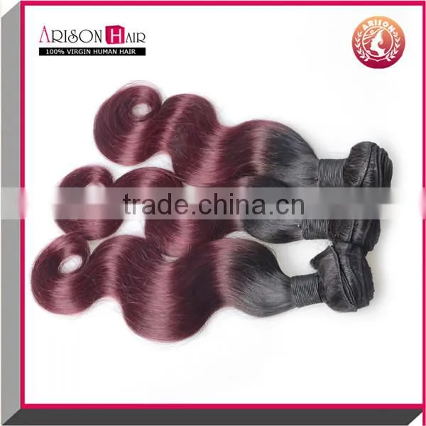 Grade 7A Brazilian Human Hair Estension Body Wave 1b/99j Unprocessed Brazilian Virgin Hair Weave photo-4