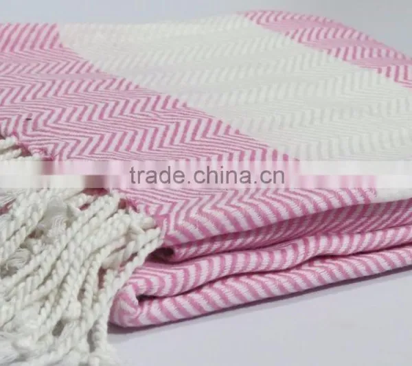 Hammam Turkish Moroccan Fouta Towel Peshtemal Soft Beach Pareo Cotton Towels photo-2