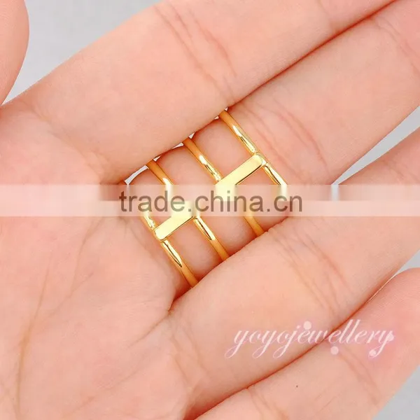Elegant Copper Gold Plated Dubai Gold Ring Models photo-5
