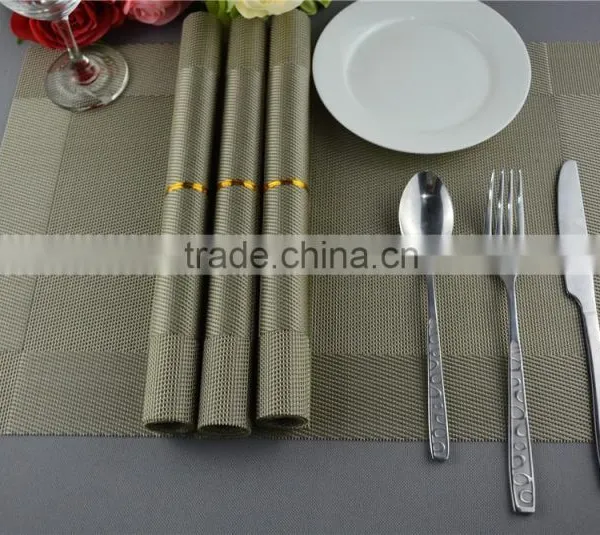 New Arrival Table Decoration PVC Mat Frame Series Dark Green Dining Table Floor Mat 45*30cm photo-6