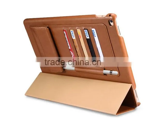 Original Icarer PU Leather Case For IPad Pro Business Design With Card Holder Leather Case For IPad Pro 12.9 MT-5351 photo-2