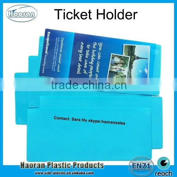 Factory Price OEM Vinyl Insurance Ticket Holder