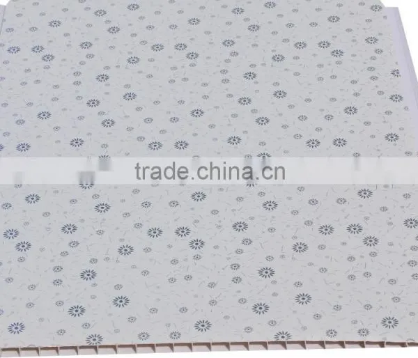 Hot Foil Stamping Pvc Ceiling Panel,ceiling Pvc Panel, Plastic Ceiling T001 photo-2