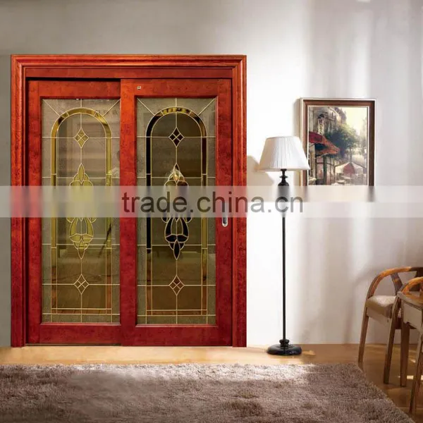 Unique Glass Wooden Doors Solid Door French Door for Villa photo-6