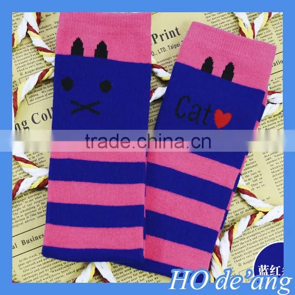 HOGIFT Child Cotton Knee-high Socks,Half Socks for Students,wholesale Cat Pattern Thigh Stockings photo-2