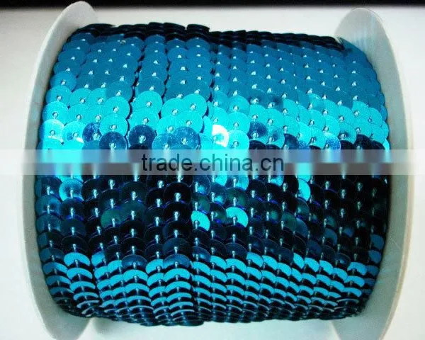 Silver Base Color Glass Sequins Trim 11# 16C-18C