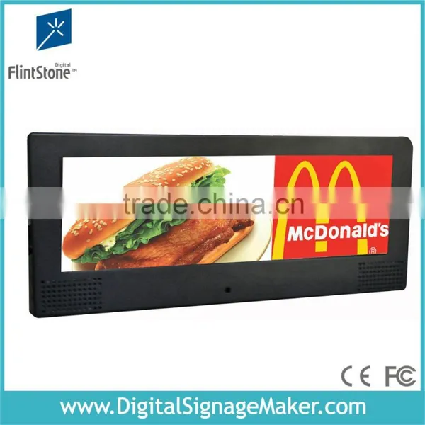 FlintStone Store Shelf LCD Screen, Ultra Wide Store TV, Split Screen Video Players Quality Choice
