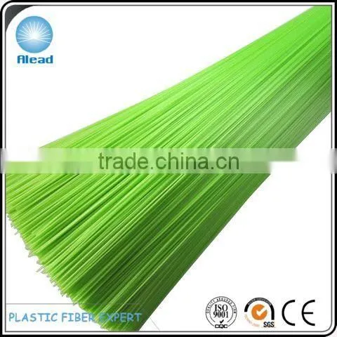 Different Green Colors of PET Broom Fiber PET Synthetic Fiber Polyester Plastic Filament photo-5