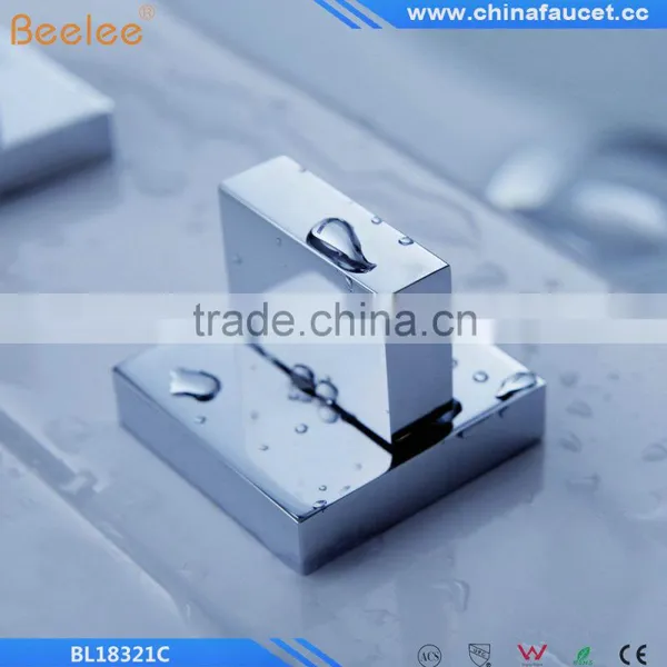 Beelee BL18322C Chrome Finish Two Handles Three Holes Bathroom Waterfall Basin Mixer Vessel Faucet Tap photo-5