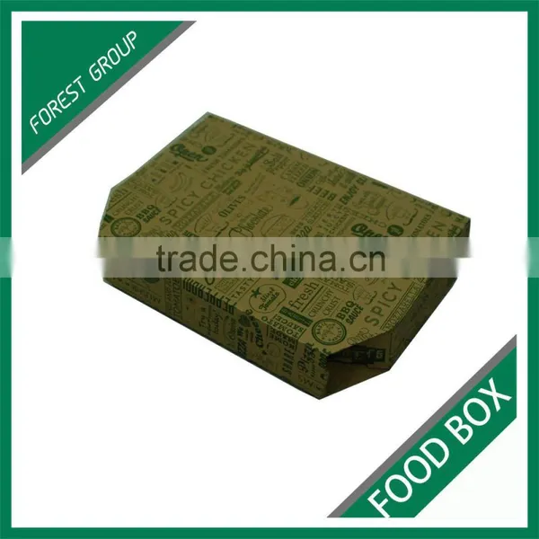 FOOD GRADE DISPOSABLE CORRUGATED FOOD TAKE AWAY BOX FOR PIZZA WITH PRINT photo-5