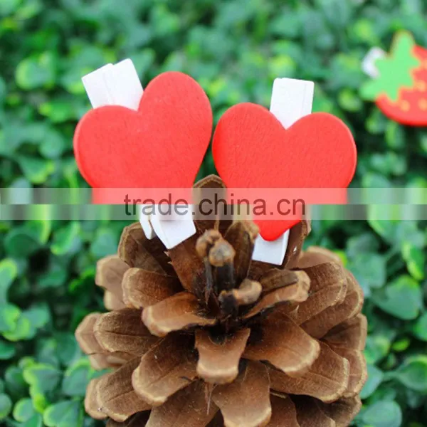 Heart Shaped Clips New Product Decorative Wood Clip photo-2