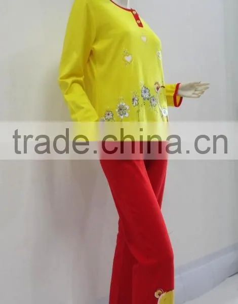 Atmospheric Cartoon Cute Bear Round Collar Pajamas Women photo-4