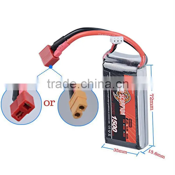 High Rate C 1500mah Ultra Thin Lipo Battery 7.4v 50c Lipo for rc Drift Car Lipo Battery Pack Supplier's Choice photo-6