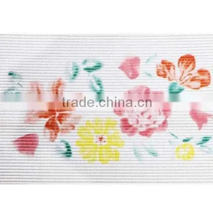 Decorative PVC Foam Polyester Door Mat